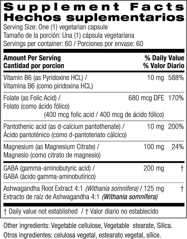 Ashwagandha Bienestar Contra Estrés, (60 Capsulas), Bio Nutrition