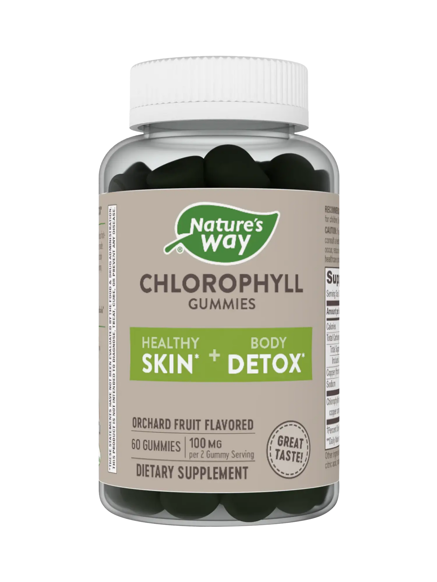 Clorofila - 100mg - Frutos del Huerto - 60 Gomitas