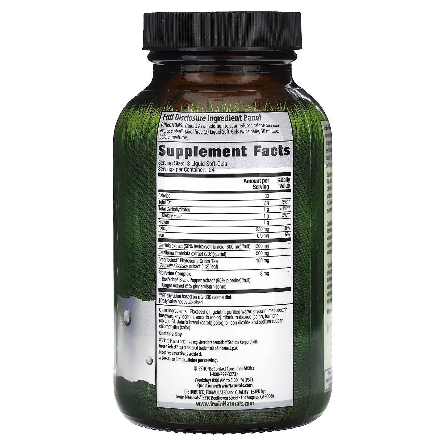 Acelerador Triple Diet Fat, Reducción Máxima (72 softgels), Irwin Naturals