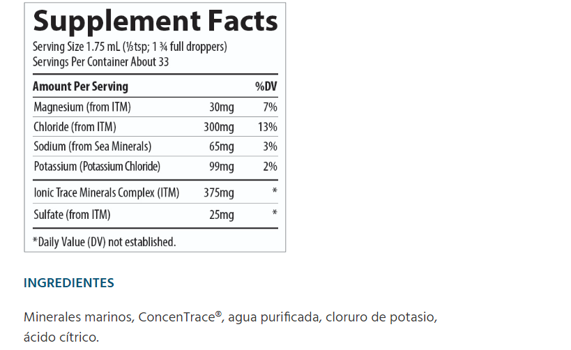 Potasio iónico 99mg (59ml)/ Liquid Ionic Potassium 99 mg(2oz)