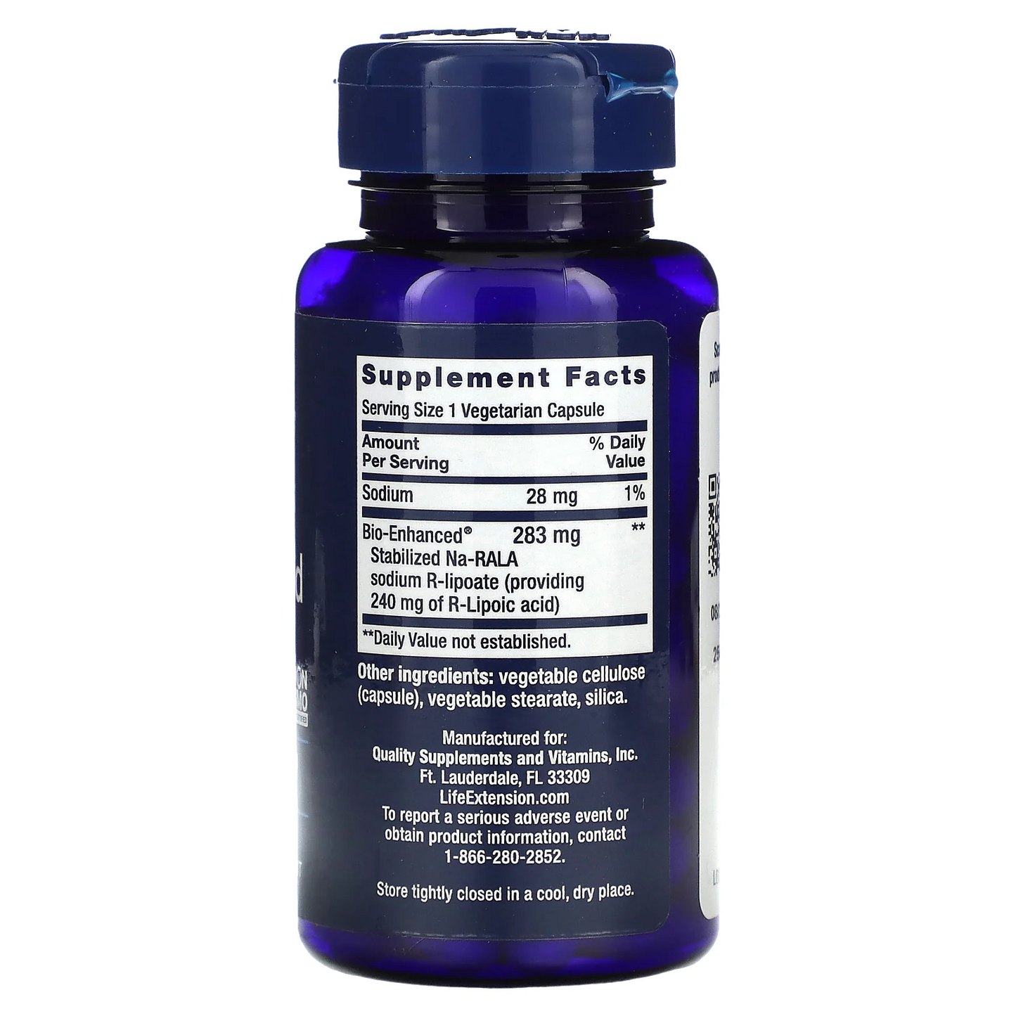 Ácido súper R-lipoico 240 mg (60vcaps) / Super R-Lipoic Acid 240 mg (60vcaps)