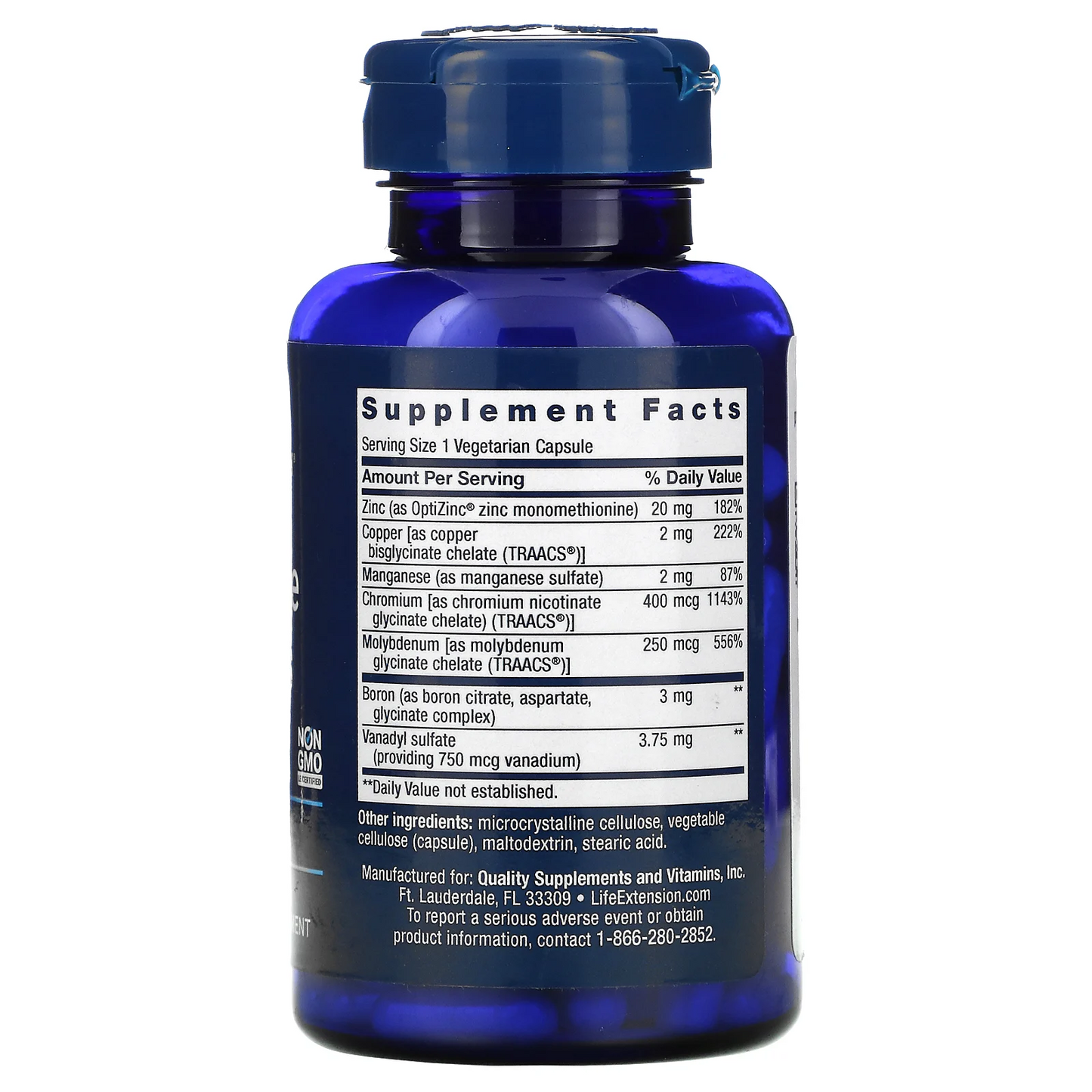 Minerales traza (90vcaps) / Only Trace Minerals (90vcaps)