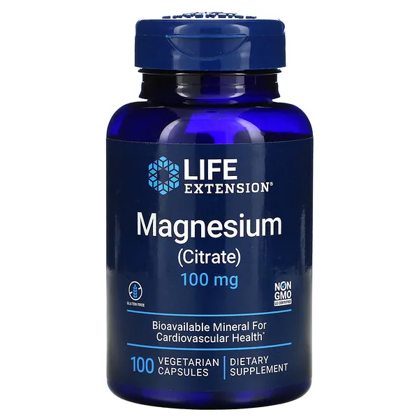 Magnesio (citrato) 100 mg, 100 vcaps / Magnesium (Citrate) 100 mg, 100 vcaps