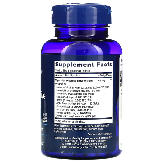 Enzimas súper digestivas mejoradas (60 vcaps) / Enhanced Super Digestive Enzymes (60 vcaps)