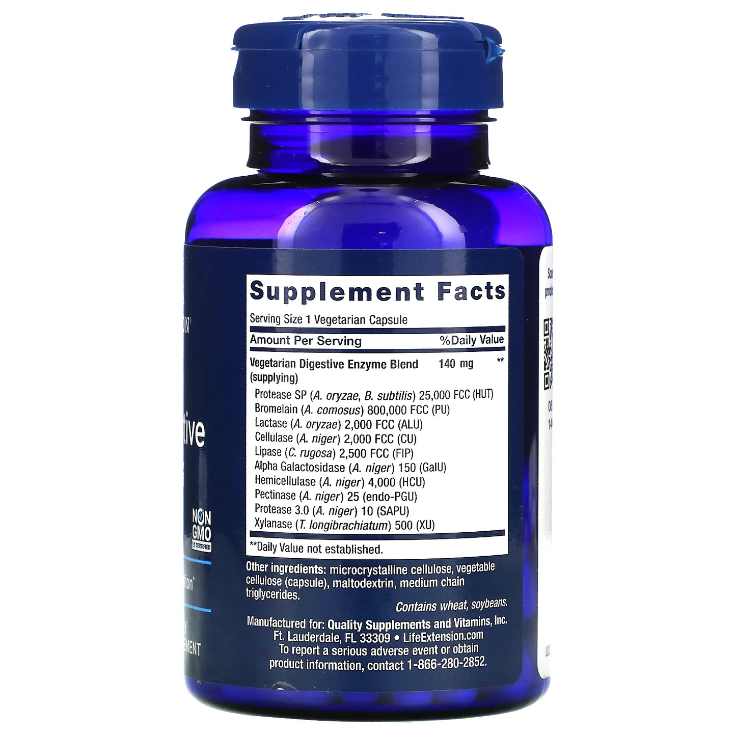 Enzimas súper digestivas mejoradas (60 vcaps) / Enhanced Super Digestive Enzymes (60 vcaps)