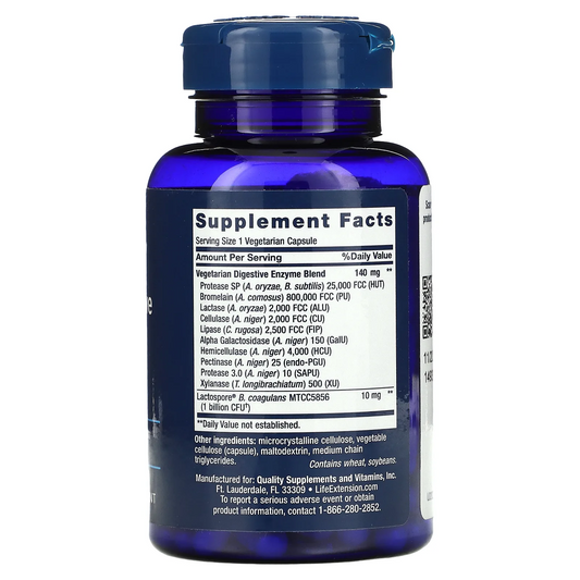 Enzimas súper digestivas mejoradas y probióticos (60 vcaps) / Enhanced Super Digestive Enzymes and Probiotics (60 vcaps)