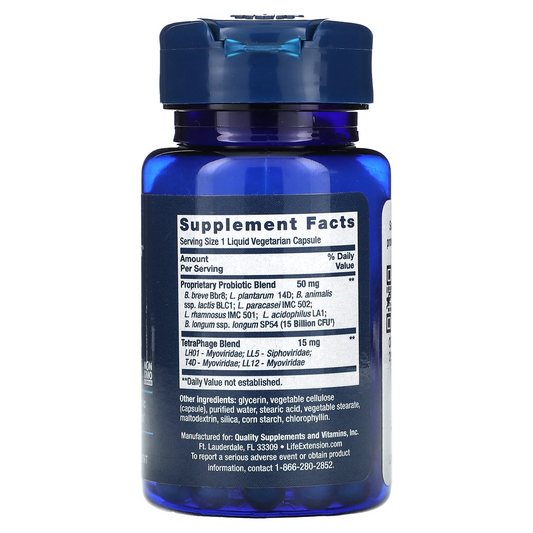 FLORASSIST® GI con tecnología de fagos (30 vcaps liquidas) / FLORASSIST® GI with Phage Technology (30 liquid vcaps)