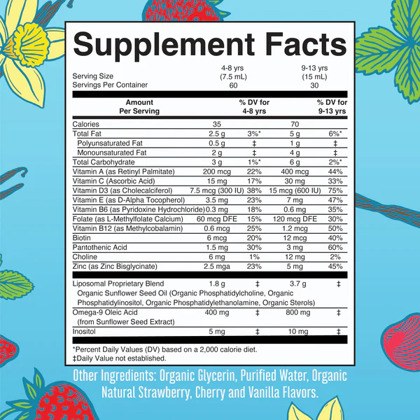 Niños Multivitamínico Liposomal 15.22oz (450ml)