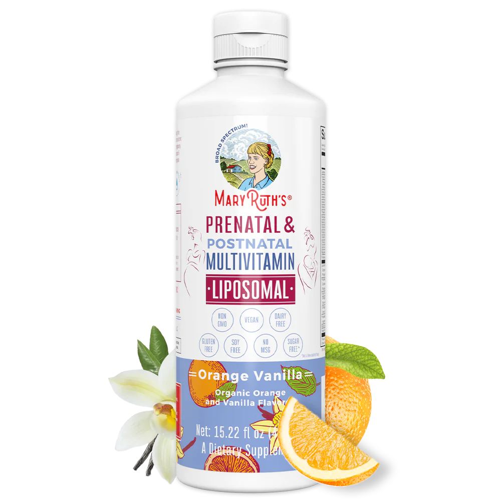 Multivitamínico liposomal prenatal y posnatal 15.22oz (450.10ml) / Prenatal Postnatal Multivitamin Liposomal, Orange Vanilla, (15.22oz)