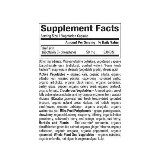 BioCoenzymated® Piridoxal 5'-fosfato 50 mg 30 vcap, Natural Factors