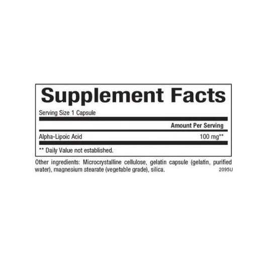 Ácido Alfa-Lipoico 100 mg 60 cap, Natural Factors