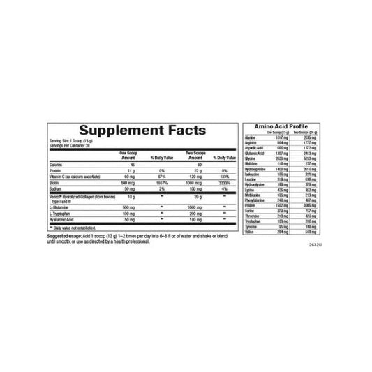 Total Body Collagen™ Polvo de Péptidos Bio Activos– Sin Sabor 1 lb 1 oz, Natural Factors