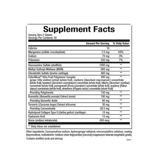 OsteoMove® Extra Resistencia Bienestar de Articulaciones 60 tab, Natural Factors