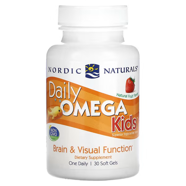 Daily Omega Kids - Omega-3 para Niños - Fruta - 30 Cápsulas Blandas