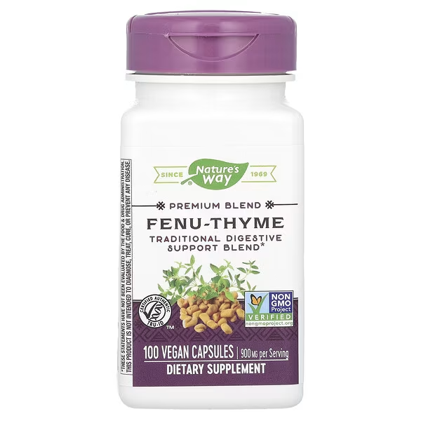 Fenu-Thyme - Mezcla Premium - 900mg - 100 Cápsulas Veganas