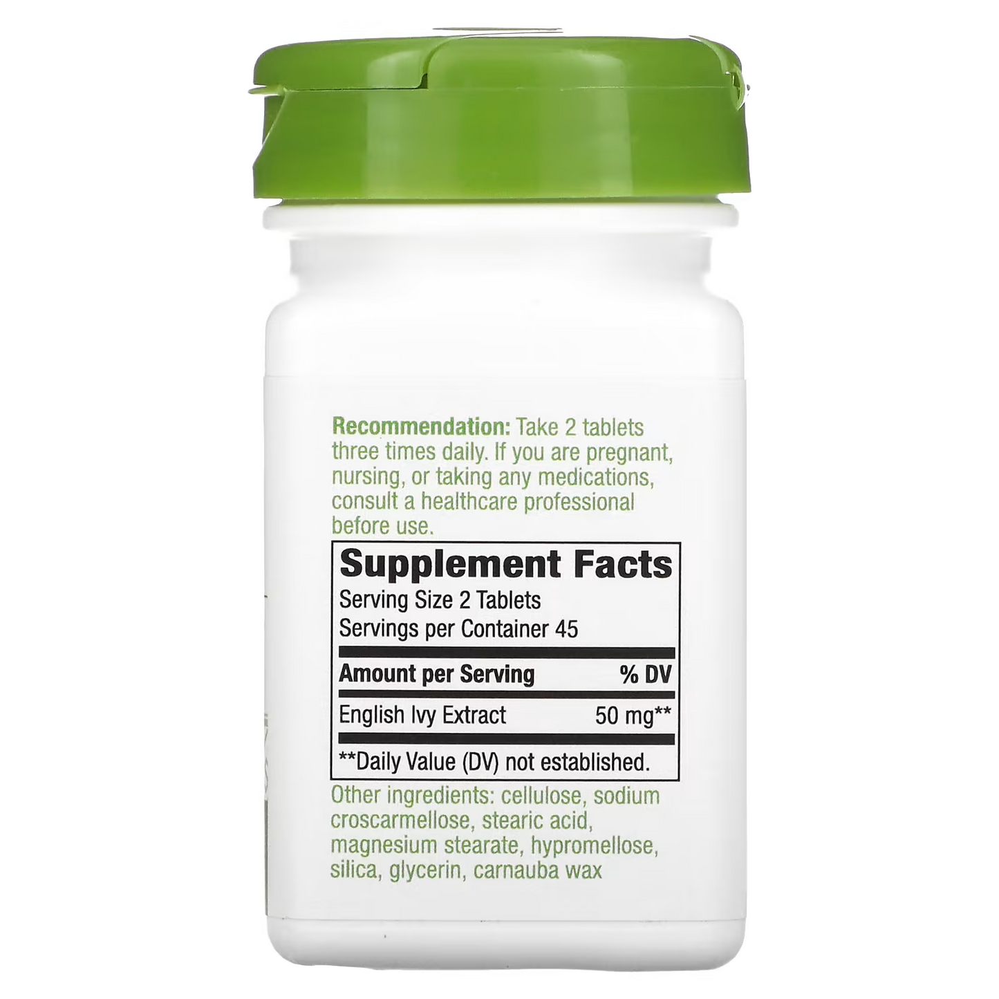 Hiedra Inglesa - Extracto - 50mg - 90 Tabletas Veganas