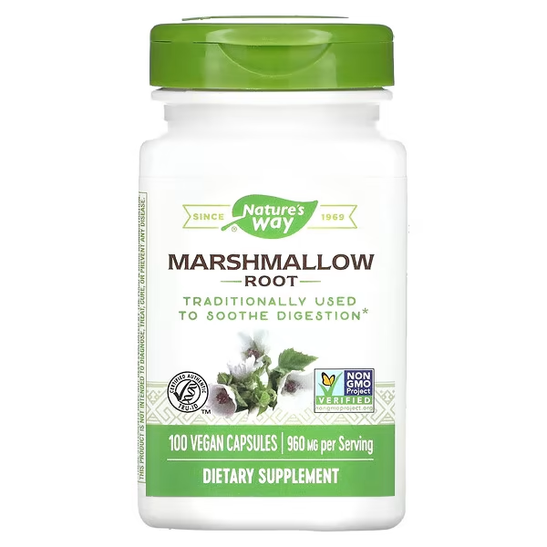 Malvavisco - Raíz - 960mg - 100 Cápsulas Veganas