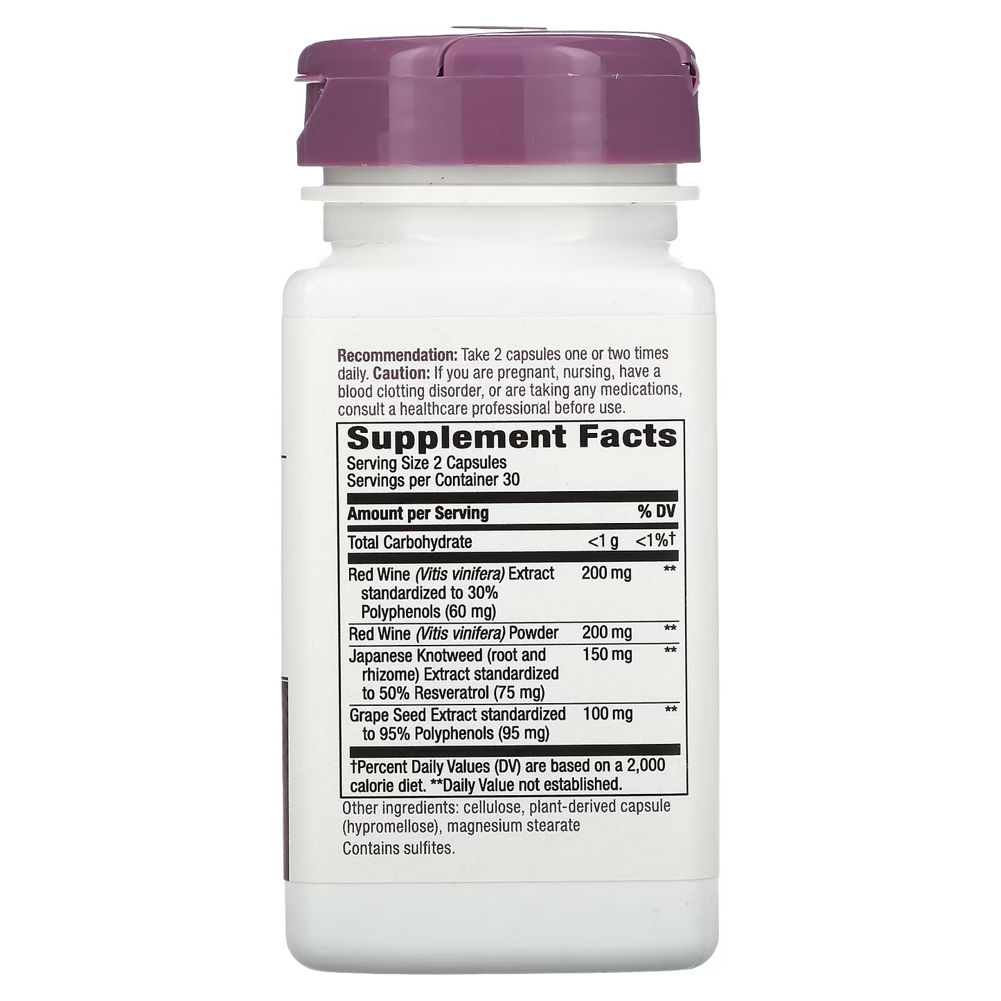Resveratrol - Mezcla Premium - 60 Cápsulas Veganas