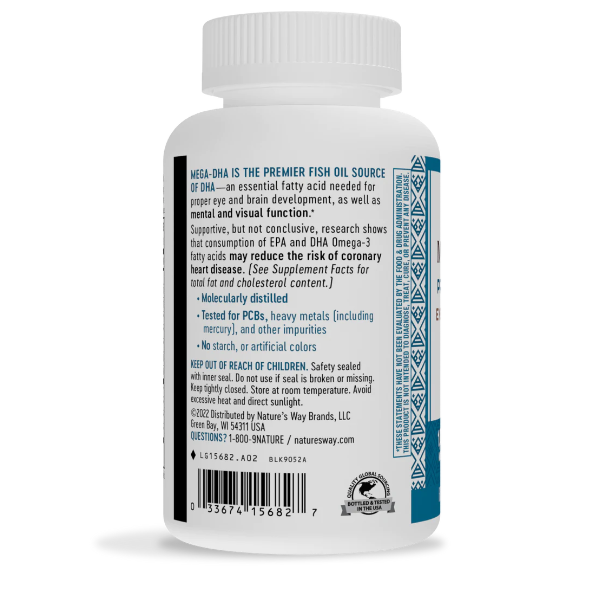 Mega-DHA - 1,000mg - 60 Cápsulas Blandas
