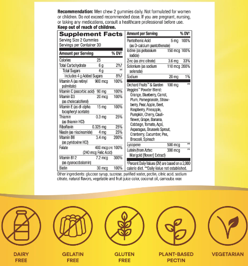 Alive!® Multivitaminico Para Hombres 50+ (60 gomitas), Nature's Way