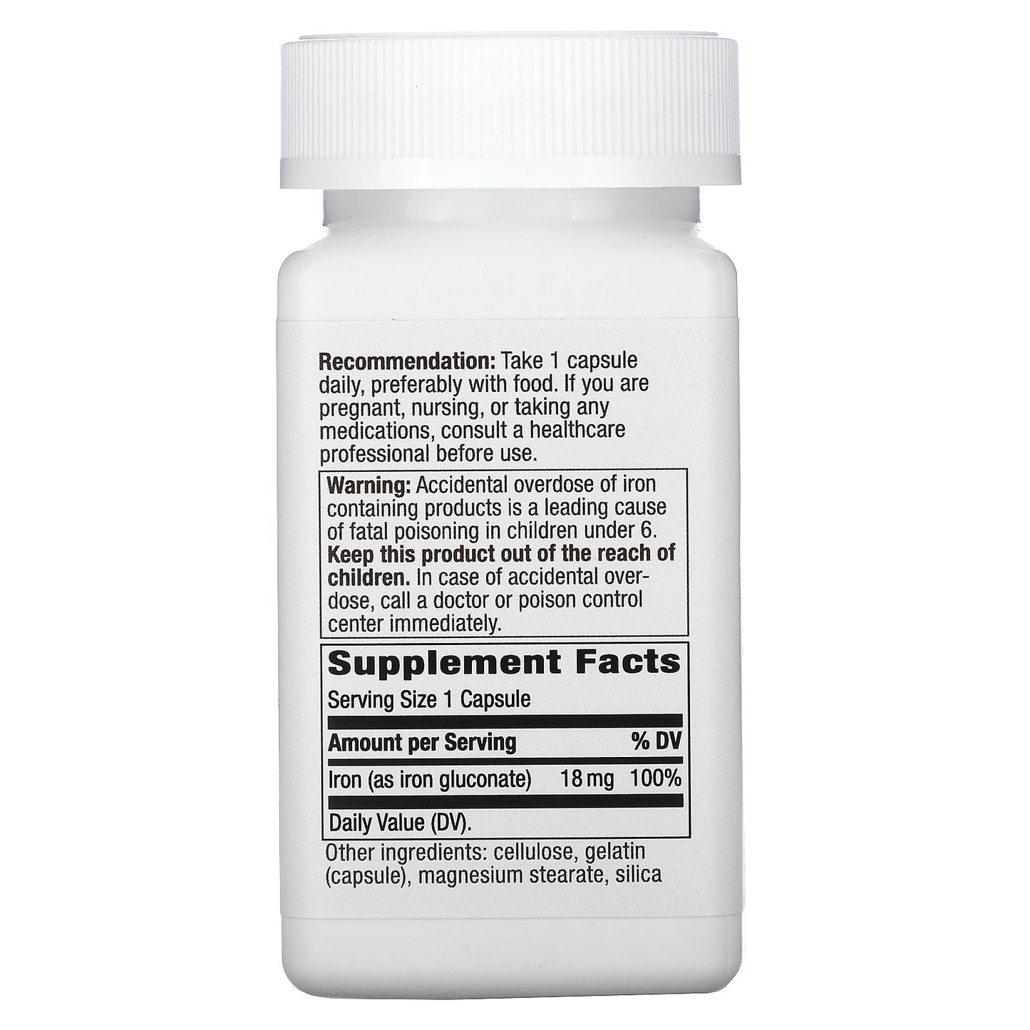 Hierro - 18mg - 100 Cápsulas