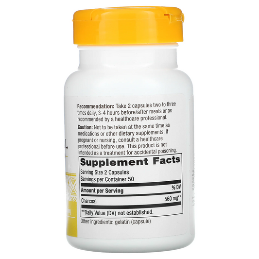 Carbón Activado - 560mg - 100 Cápsulas