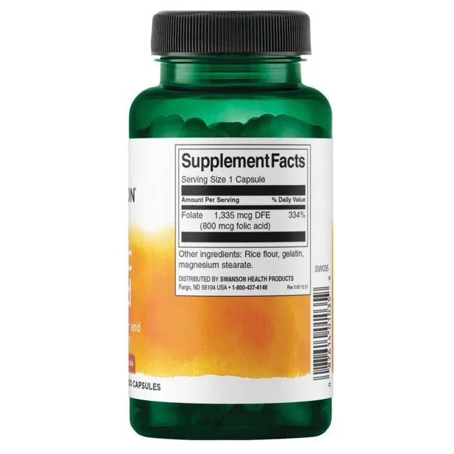 Swanson Premium- Ácido fólico 250 caps 800mcg