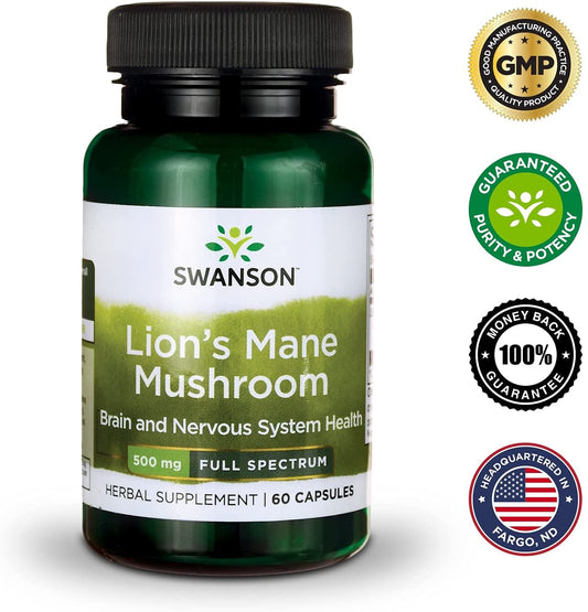 Hongo Melena de León 500mg (60 caps) / Lion´s mane Mushroom 500mg (60 caps)
