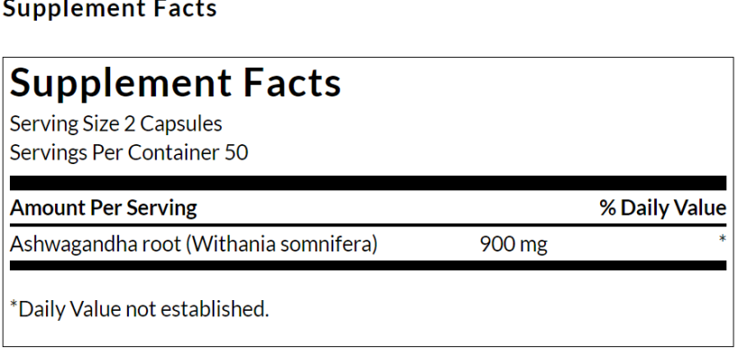 Ashwagandha 450 mg (100 Caps)