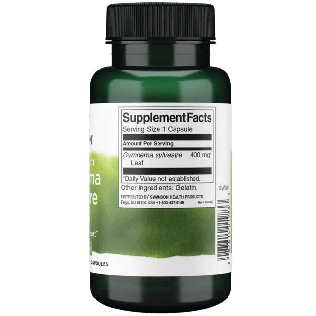 CC Hoja de Gymnema Sylvestre 400mg (100 caps) , Swanson