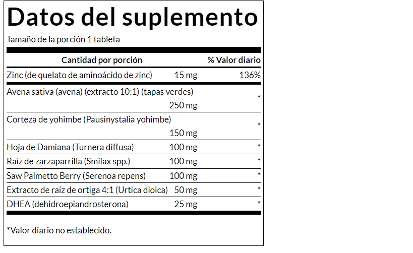 DHEA supremo para intimidad (45 tabs) / Suprime DHEA complex (45 tabs)