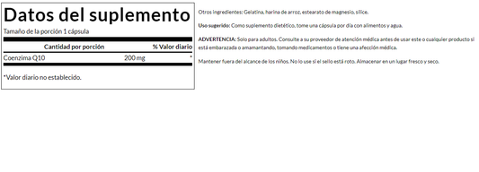 CoQ10 200mg (90 caps)