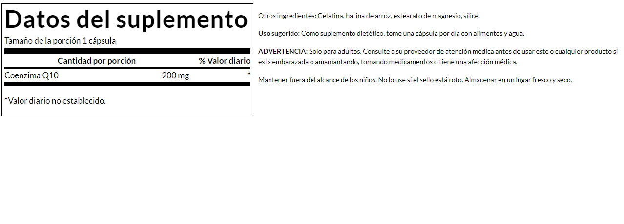 CoQ10 200mg (90 caps)