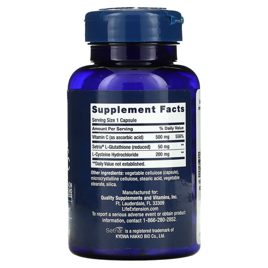 Glutatión, cisteína y vitamina C (100 cápsulas) / Glutathione, Cysteine & C (100 capsules)