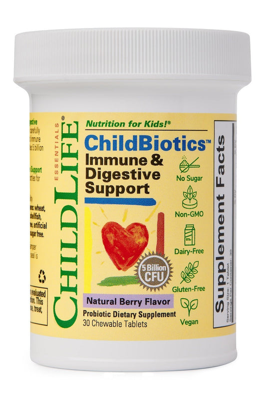 ChildBiotics Apoyo inmunológico y digestivo (30 tab masticables)/ ChildBiotics Immune & Digestive Support (30 Chewable Tablets)