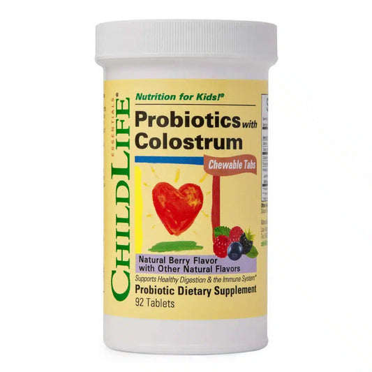 ChildBiotics Probióticos con Calostro (92 tabs masticables) / ChildBiotics probiotics with colostrum (92 chewable tabs)