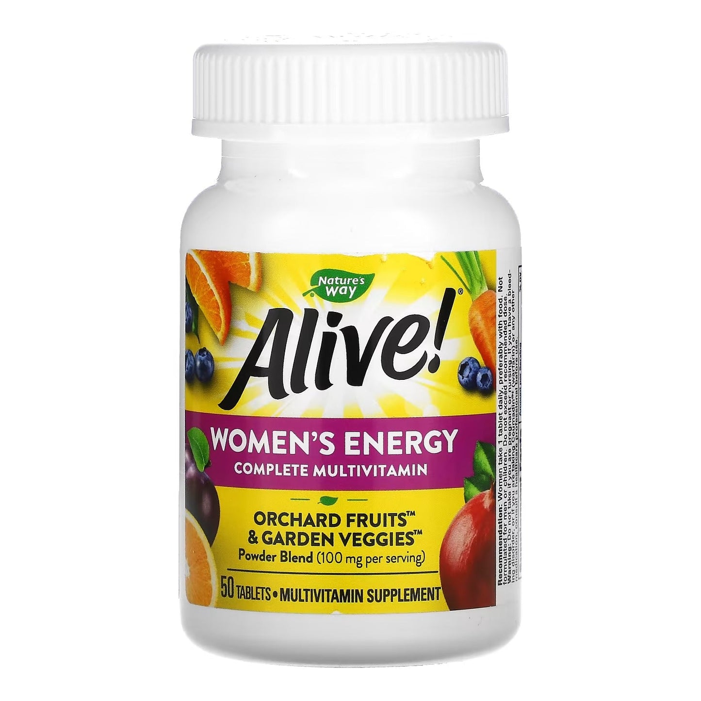 Women's Energy - Multivitamínico Completo para Mujeres - 50 Tabletas
