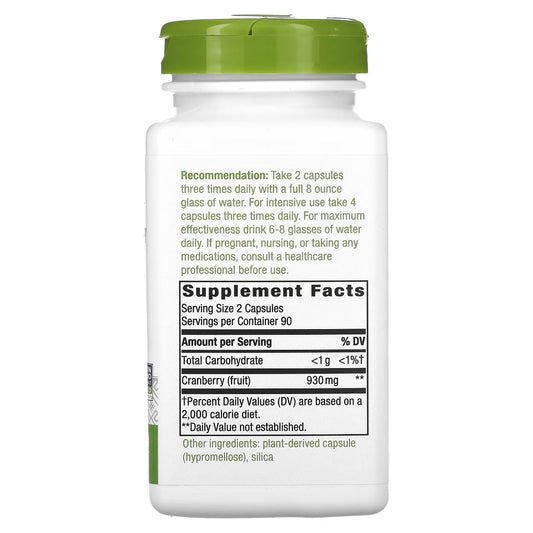 Arándano Rojo - Fruto - 930mg - 180 Cápsulas Veganas