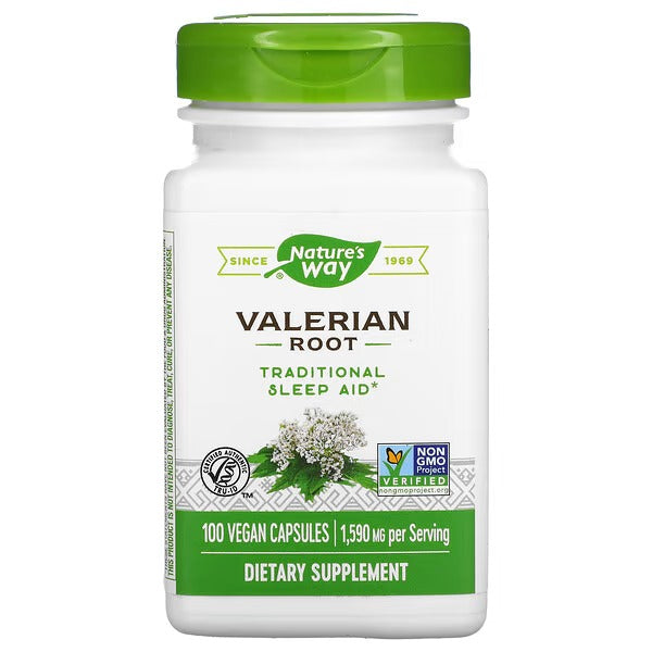 Valeriana - Raíz - 1,590mg - 100 Cápsulas Veganas