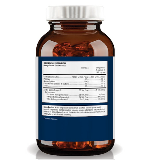 OmegaGenics EPA-DHA 1000 - 1,989mg - 60 Cápsulas Blandas