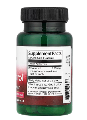 Resveratrol 250mg (30 caps)