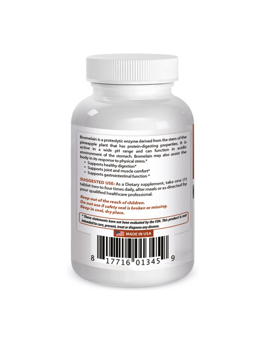 Bromelain 500 mg (120 tabs), Best Naturals