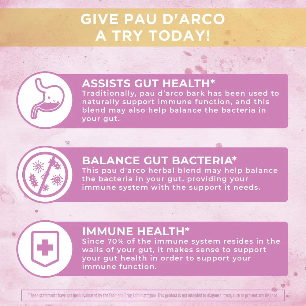 Mezcla de Hierbas Pau d'Arco Gotas Líquidas (30ml) / Pau D’Arco Drops, (1oz)