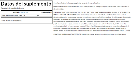 DHEA 25mg (120 caps)