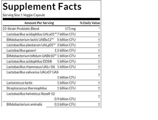 Probiótico Epic Pro 25-cepas (30 vcaps) / Epic Pro 25-Strain Probiotic (30 vcaps)