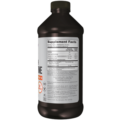 L-Carnitina 3000mg, Líquido de Triple Fuerza (16fl oz) / L-Carnitine, Triple Strength Liquid
