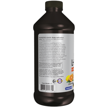 L-Carnitina 3000mg, Líquido de Triple Fuerza (16fl oz) / L-Carnitine, Triple Strength Liquid
