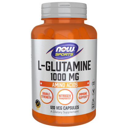 L-Glutamina, Doble Fuerza 1000 mg (120 Veg Caps) / L-Glutamine, Double Strength 1000 mg