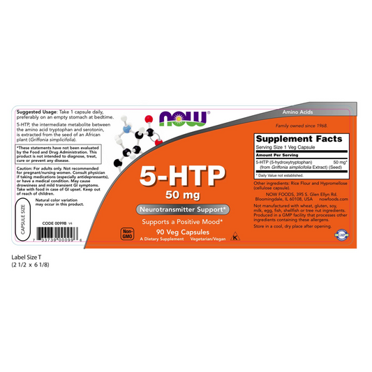 5-HTP 50 mg (90 Veg Caps)
