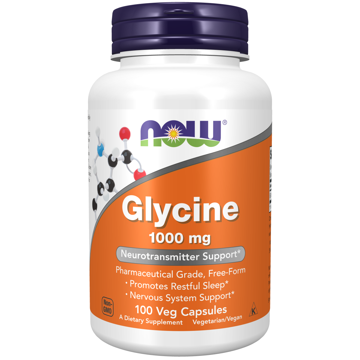 Glicina 1000 mg (100 VegCaps)/ Glycine 1000 mg